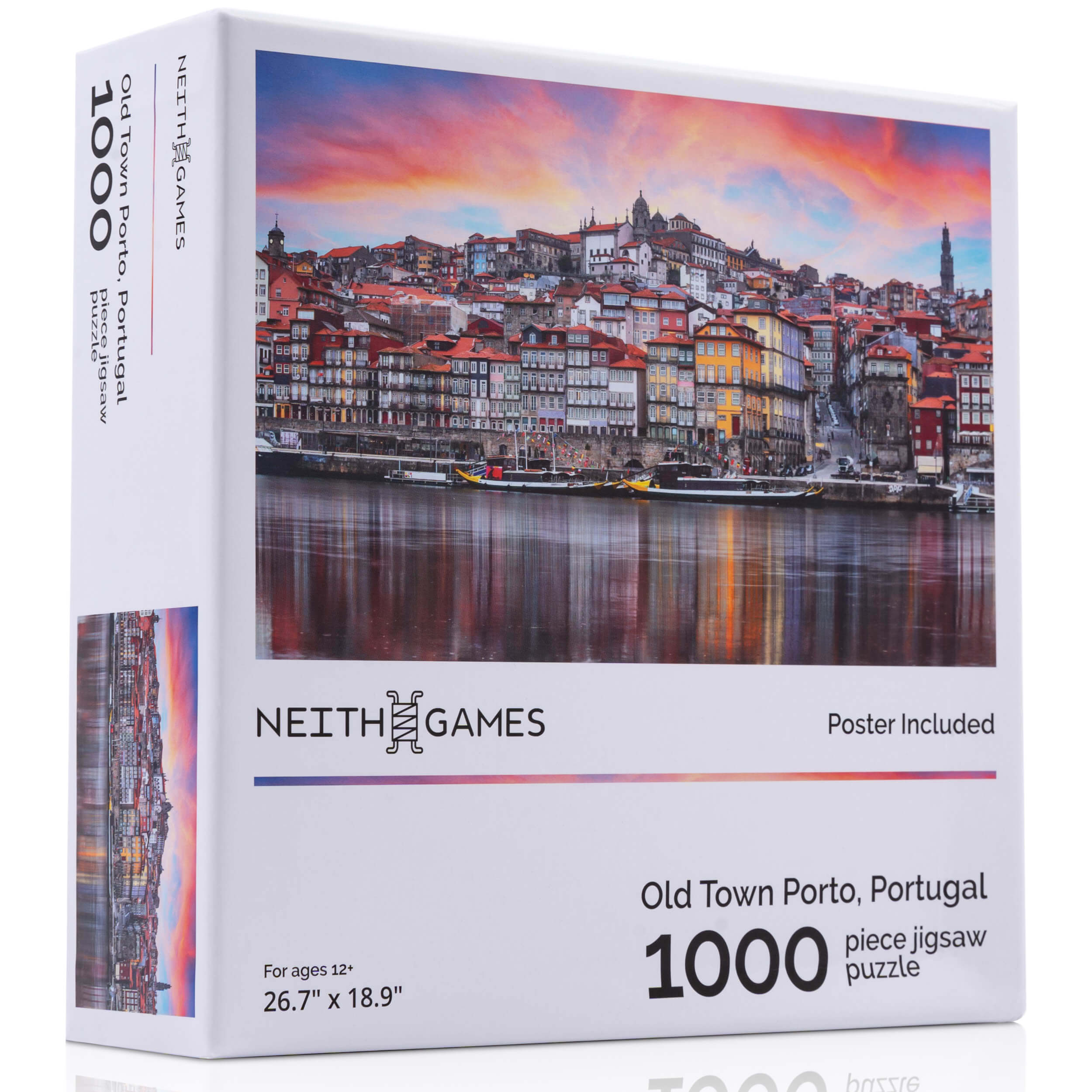 Old Town Porto - 1000 Piece Jigsaw Puzzle - Porto, Portugal